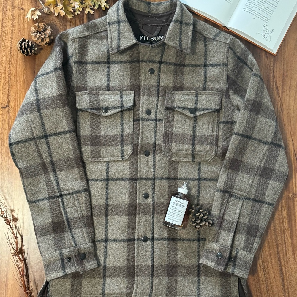 FILSON 🤎 Jac-shirt Lined Mackinaw Wool Size XS Men